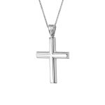 ΣΤΑΥΡΟΣ ΜΕ ΑΛΥΣΙΔΑ ΑΠΟ 14 ΚΑΡΑΤΙΑ ΛΕΥΚΟΧΡΥΣΟ 0023-ST255578