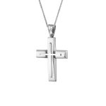 ΣΤΑΥΡΟΣ ΜΕ ΑΛΥΣΙΔΑ ΑΠΟ 9 ΚΑΡΑΤΙΑ ΛΕΥΚΟΧΡΥΣΟ 0043-ST255580