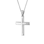 ΣΤΑΥΡΟΣ ΜΕ ΑΛΥΣΙΔΑ ΑΠΟ 9 ΚΑΡΑΤΙΑ ΛΕΥΚΟΧΡΥΣΟ 0040-ST255585-9