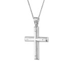 ΣΤΑΥΡΟΣ ΜΕ ΑΛΥΣΙΔΑ ΑΠΟ 14 ΚΑΡΑΤΙΑ ΛΕΥΚΟΧΡΥΣΟ 0029-ST255587