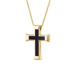 ΣΤΑΥΡΟΣ VALORO ΜΕ ΑΛΥΣΙΔΑ ΑΠΟ 14 ΚΑΡΑΤΙΑ ΚΙΤΡΙΝΟ ΧΡΥΣΟ 0005-ST255611