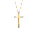 ΣΤΑΥΡΟΣ VALORO ΜΕ ΑΛΥΣΙΔΑ ΑΠΟ 14 ΚΑΡΑΤΙΑ ΚΙΤΡΙΝΟ ΧΡΥΣΟ ΜΕ ΖΙΡΓΚΟΝ 0004-ST255613