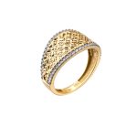 ΔΑΧΤΥΛΙΔΙ 14 ΚΑΡΑΤΙΑ ΚΙΤΡΙΝΟ ΧΡΥΣΟ ΚΑΙ ΛΕΥΚΟΧΡΥΣΟ ΜΕ ΖΙΡΓΚΟΝ 0006-DA255674