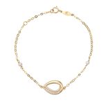 ΒΡΑΧΙΟΛΙ 9 ΚΑΡΑΤΙΑ ΚΙΤΡΙΝΟ ΧΡΥΣΟ ΜΕ ΖΙΡΓΚΟΝ 0025-BR255694