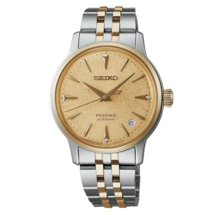 Seiko Presage Cocktail Time Diamond "Frozen Daiquiri" Automatic Two Tone Stainless Steel Bracelet SRPL64J1