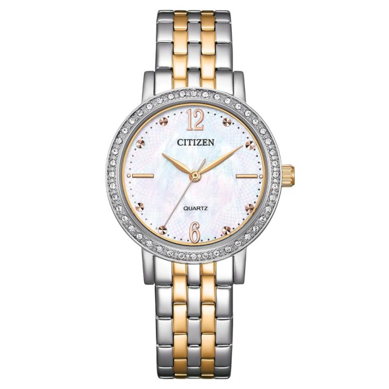 Citizen Ladies Elegance Two Tone Stainless Steel Bracelet EL3106-59D