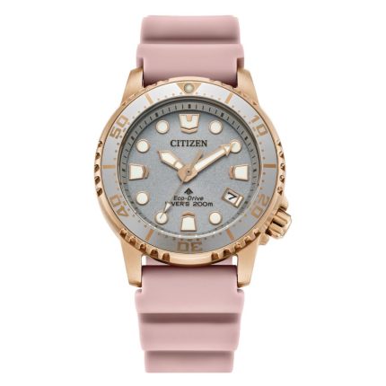 Citizen Promaster Eco-Drive Divers Pink Rubber Strap EO2023-00A