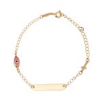 ΒΡΑΧΙΟΛΙ 14 ΚΑΡΑΤΙΑ ΚΙΤΡΙΝΟ ΧΡΥΣΟ ΜΕ ΜΑΤΑΚΙ 0001-BR256312