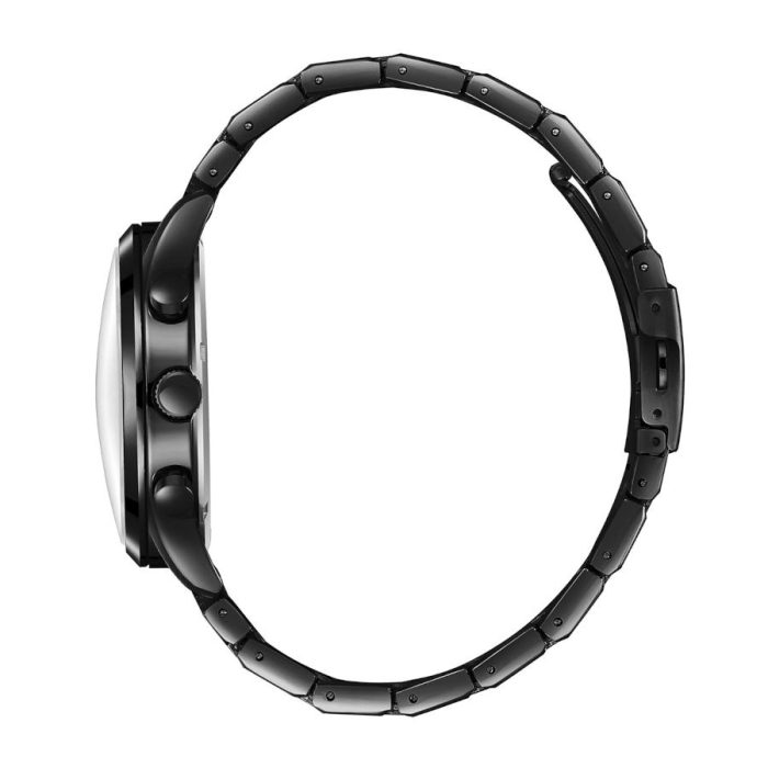 Lee Cooper Dual Time Black Metal Bracelet LC08153.650