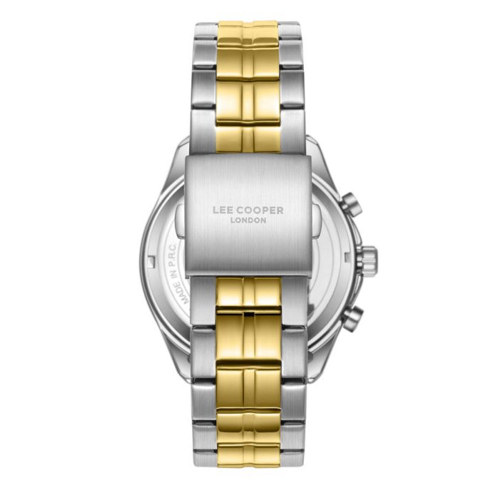 Lee Cooper Dual Time Two Tone Metal Bracelet LC08199.390