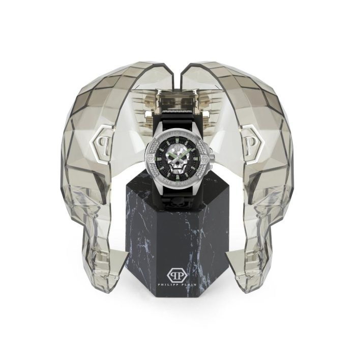 Philipp Plein The Skull Black Rubber Strap PWAAA0121