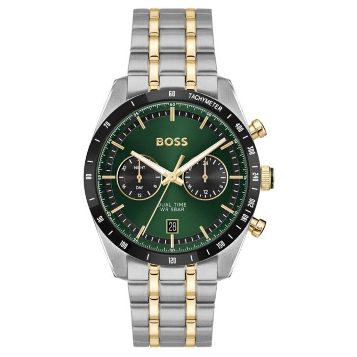 Boss Ionic Dual Time Two Tone Stainless Steel Bracelet Chronograph 1514287