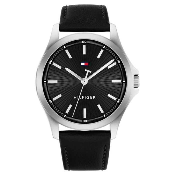 Tommy Hilfiger Bruce Black Leather Strap 1710668