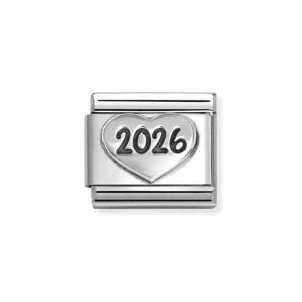 NOMINATION COMPOSABLE CLASSIC LINK HEART 2026 IN STERLING SILVER 330101/97
