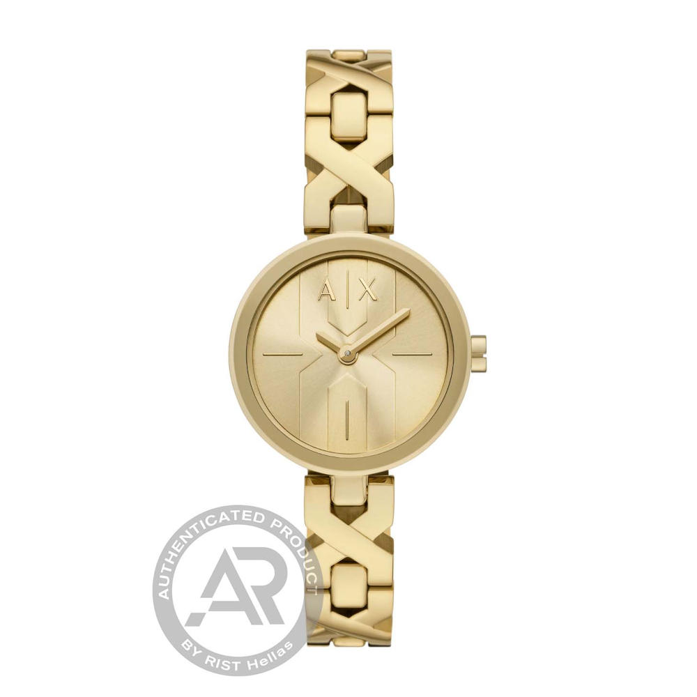 Armani Exchange Kariana Waves Gold Stainless Steel Bracelet AX5831