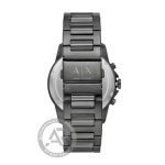 Armani Exchange Banks Grey Stainless Steel Bracelet Chronograph Gift Set AX7170
