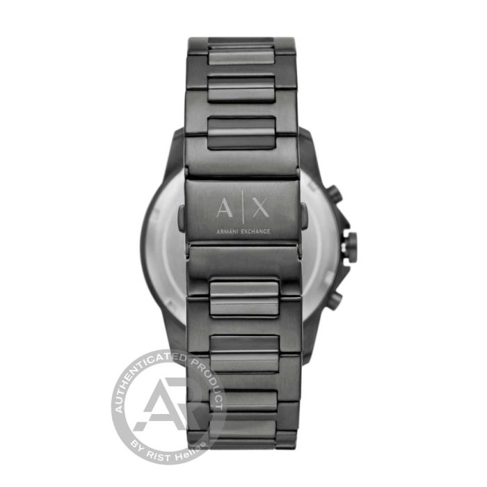 Armani Exchange Banks Grey Stainless Steel Bracelet Chronograph Gift Set AX7170