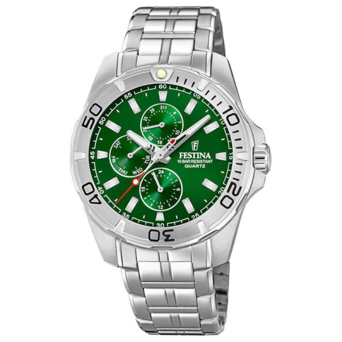Festina Multifunction Silver Stainless Steel Bracelet F20445/7