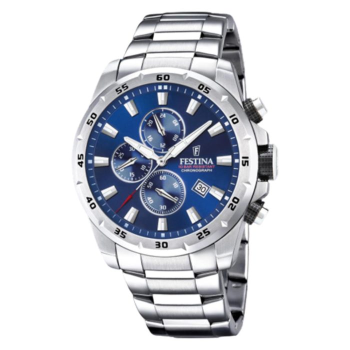 Festina Silver Stainless Steel Bracelet Chronograph F20463/2