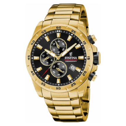 Festina Gold Stainless Steel Bracelet Chronograph F20541/4