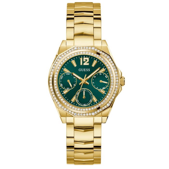 Guess Ritzy Crystals Gold Stainless Steel Bracelet GW0685L5
