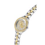 Guess G Lace Crystals Two Tone Stainless Steel Bracelet GW0944L3