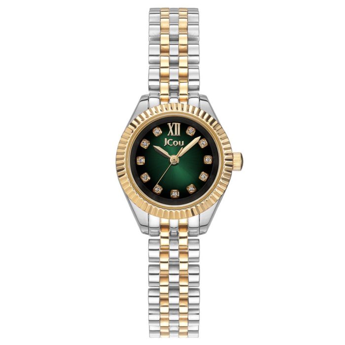 Jcou Eden Crystals Two Tone Stainless Steel Bracelet JU19083-3