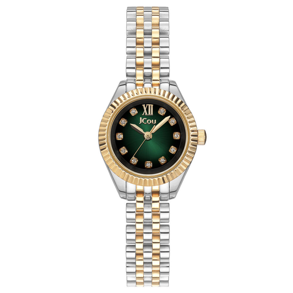 Jcou Eden Crystals Two Tone Stainless Steel Bracelet JU19083-3