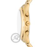 Michael Kors Slim Runway Gold Stainless Steel Bracelet Chronograph Gift Set MK1076