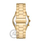 Michael Kors Slim Runway Gold Stainless Steel Bracelet Chronograph Gift Set MK1076
