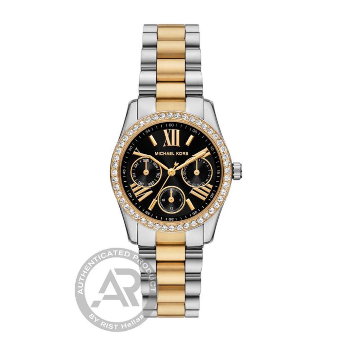 Michael Kors Lexington Crystals Two Tone Stainless Steel Bracelet MK4925