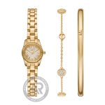 Michael Kors Lexington Crystals Gold Stainless Steel Bracelet Gift Set MK4944