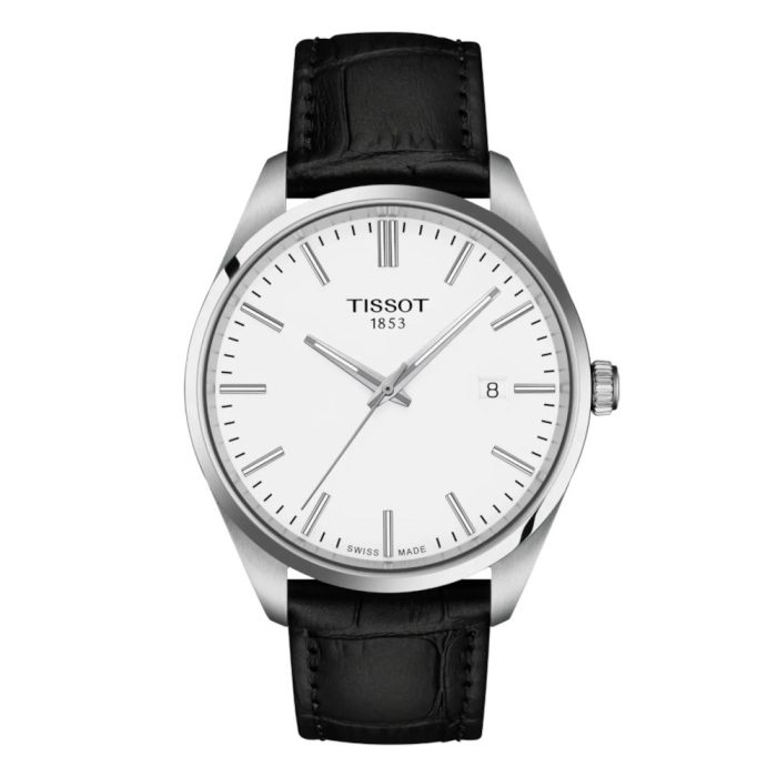 Tissot T-Classic PR 100 Black Leather Strap T1504101601100