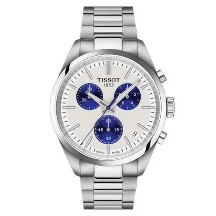 Tissot T-Classic PR 100 Silver Stainless Steel Bracelet Chronograph T1504171101100
