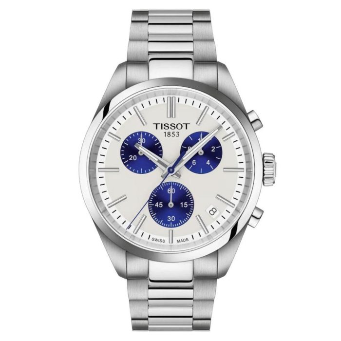 Tissot T-Classic PR 100 Silver Stainless Steel Bracelet Chronograph T1504171101100