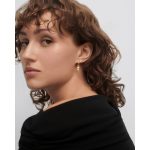 PDPAOLA ΣΚΟΥΛΑΡΙΚΙΑ ESSENTIALS LA PERLA HOOPS ΑΠΟ ΚΙΤΡΙΝΟ ΕΠΙΧΡΥΣΩΜΕΝΟ ΑΣΗΜΙ AR01-C25-U