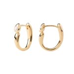 PDPAOLA ΣΚΟΥΛΑΡΙΚΙΑ ESSENTIALS BECCA HOOPS ΑΠΟ ΚΙΤΡΙΝΟ ΕΠΙΧΡΥΣΩΜΕΝΟ ΑΣΗΜΙ AR01-E02-U