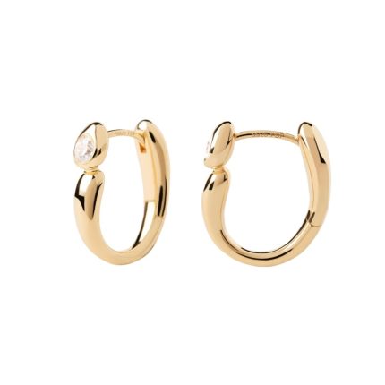PDPAOLA ΣΚΟΥΛΑΡΙΚΙΑ ESSENTIALS BECCA HOOPS ΑΠΟ ΚΙΤΡΙΝΟ ΕΠΙΧΡΥΣΩΜΕΝΟ ΑΣΗΜΙ AR01-E02-U