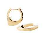 PDPAOLA ΣΚΟΥΛΑΡΙΚΙΑ ESSENTIALS ODA HOOPS ΑΠΟ ΚΙΤΡΙΝΟ ΕΠΙΧΡΥΣΩΜΕΝΟ ΑΣΗΜΙ AR01-G20-U