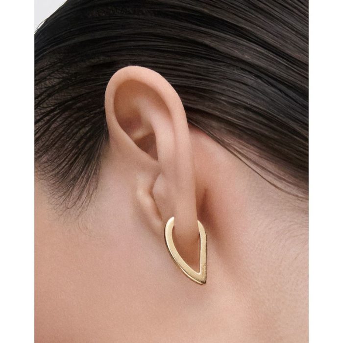 PDPAOLA ΣΚΟΥΛΑΡΙΚΙΑ ESSENTIALS VENTO MINI HOOPS ΑΠΟ ΚΙΤΡΙΝΟ ΕΠΙΧΡΥΣΩΜΕΝΟ ΑΣΗΜΙ AR01-G25-U