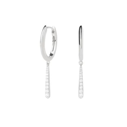 PDPAOLA ΣΚΟΥΛΑΡΙΚΙΑ ESSENTIALS OLGA MINI HOOPS ΑΠΟ ΕΠΙΠΛΑΤΙΝΩΜΕΝΟ ΑΣΗΜΙ AR02-C89-U