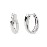 PDPAOLA ΣΚΟΥΛΑΡΙΚΙΑ ESSENTIALS HELIX HOOPS ΑΠΟ ΕΠΙΠΛΑΤΙΝΩΜΕΝΟ ΑΣΗΜΙ AR02-E15-U