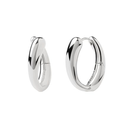 PDPAOLA ΣΚΟΥΛΑΡΙΚΙΑ ESSENTIALS HELIX HOOPS ΑΠΟ ΕΠΙΠΛΑΤΙΝΩΜΕΝΟ ΑΣΗΜΙ AR02-E15-U