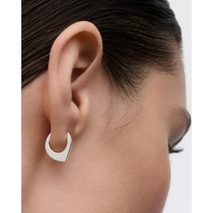 PDPAOLA ΣΚΟΥΛΑΡΙΚΙΑ ESSENTIALS ODA HOOPS ΑΠΟ ΕΠΙΠΛΑΤΙΝΩΜΕΝΟ ΑΣΗΜΙ AR02-G20-U