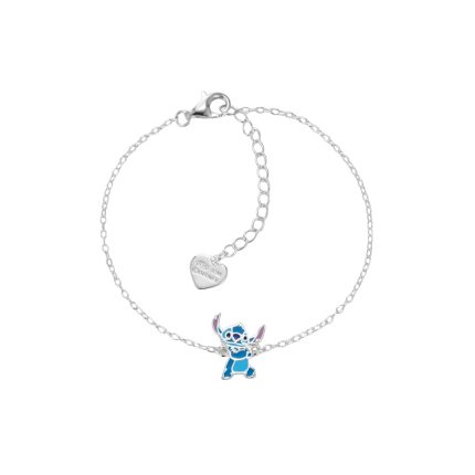 ΒΡΑΧΙΟΛΙ DISNEY LILO & STITCH ΑΠΟ ΕΠΙΠΛΑΤΙΝΩΜΕΝΟ ΑΣΗΜΙ ΜΕ ΣΜΑΛΤΟ BS00094SL-65.CS