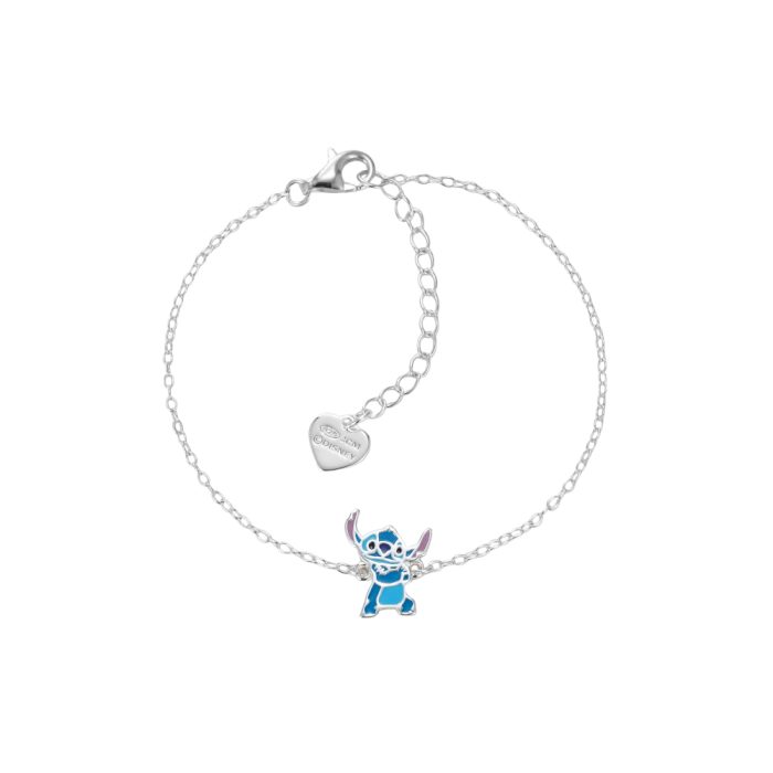 ΒΡΑΧΙΟΛΙ DISNEY LILO & STITCH ΑΠΟ ΕΠΙΠΛΑΤΙΝΩΜΕΝΟ ΑΣΗΜΙ ΜΕ ΣΜΑΛΤΟ BS00094SL-65.CS