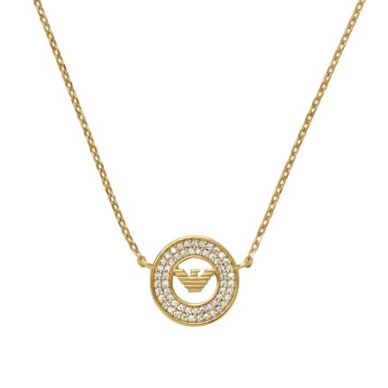 EMPORIO ARMANI EAGLE LOGO ΚΟΛΙΕ ΑΠΟ ΚΙΤΡΙΝΟ ΕΠΙΧΡΥΣΩΜΕΝΟ ΑΣΗΜΙ ΜΕ ΖΙΡΓΚΟΝ EG3628710