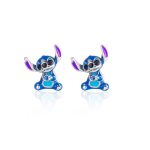 ΣΚΟΥΛΑΡΙΚΙΑ DISNEY LILO & STITCH ΑΠΟ ΕΠΙΠΛΑΤΙΝΩΜΕΝΟ ΑΣΗΜΙ ΜΕ ΣΜΑΛΤΟ ES00037SRHL.CS