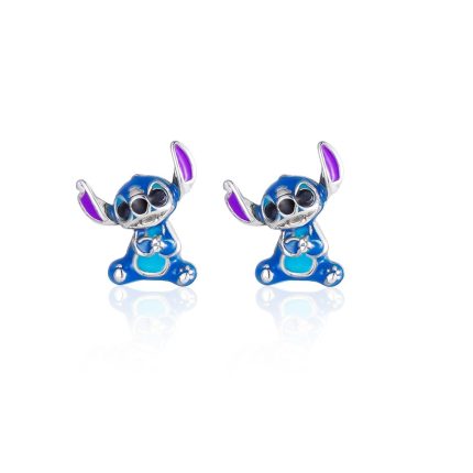 ΣΚΟΥΛΑΡΙΚΙΑ DISNEY LILO & STITCH ΑΠΟ ΕΠΙΠΛΑΤΙΝΩΜΕΝΟ ΑΣΗΜΙ ΜΕ ΣΜΑΛΤΟ ES00037SRHL.CS