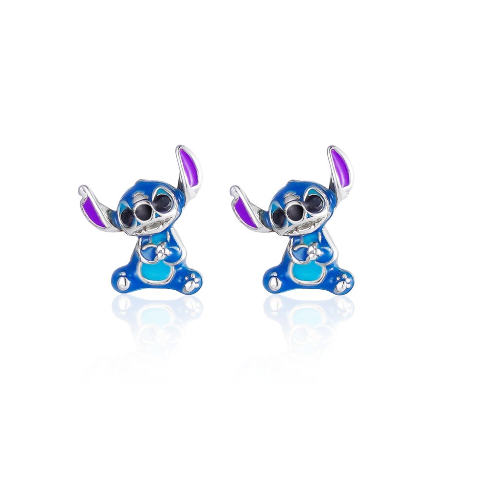 ΣΚΟΥΛΑΡΙΚΙΑ DISNEY LILO & STITCH ΑΠΟ ΕΠΙΠΛΑΤΙΝΩΜΕΝΟ ΑΣΗΜΙ ΜΕ ΣΜΑΛΤΟ ES00037SRHL.CS